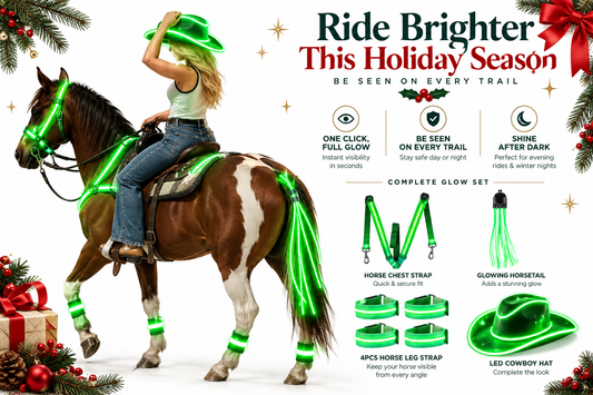 HaloHoof LED Horse Gear