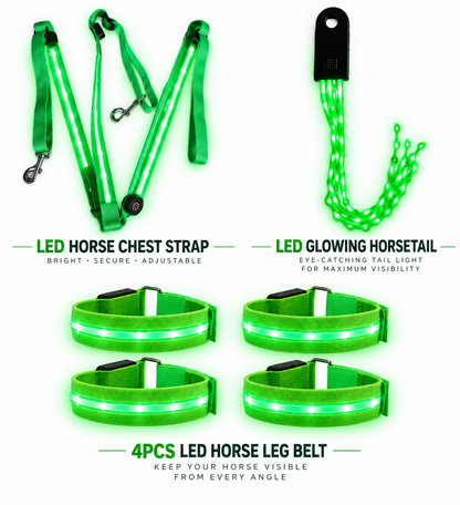 HaloHoof LED Horse Gear